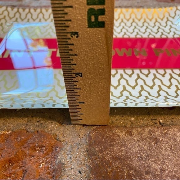 Paint the Town Pink and gold decorative dish trinket tray jewelry holder fancy - Picture 7 of 11